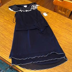 Liz Claiborne Blue 2 Piece Skirt Top Set READ